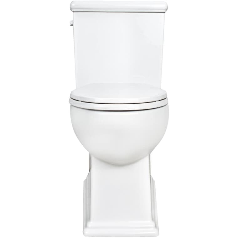Toilette allongée Dietrich blanche avec réservoir dissimulé de 4,8 L, hauteur accessible de 17 po