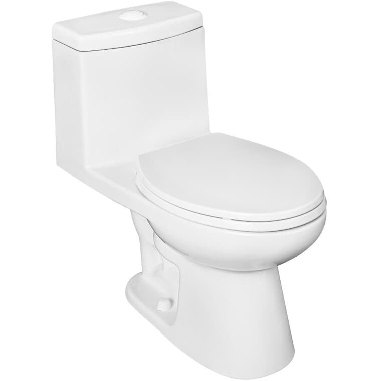 3 L/4.8 L Chaplin High Efficiency Dual Flush Elongated Toilet - White