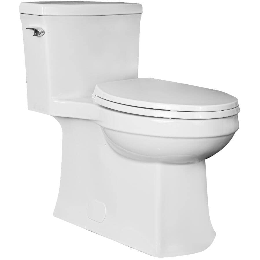 FOREMOST:4.8 L Coss High Efficiency Elongated Toilet - 16.5" Accessible Height, White