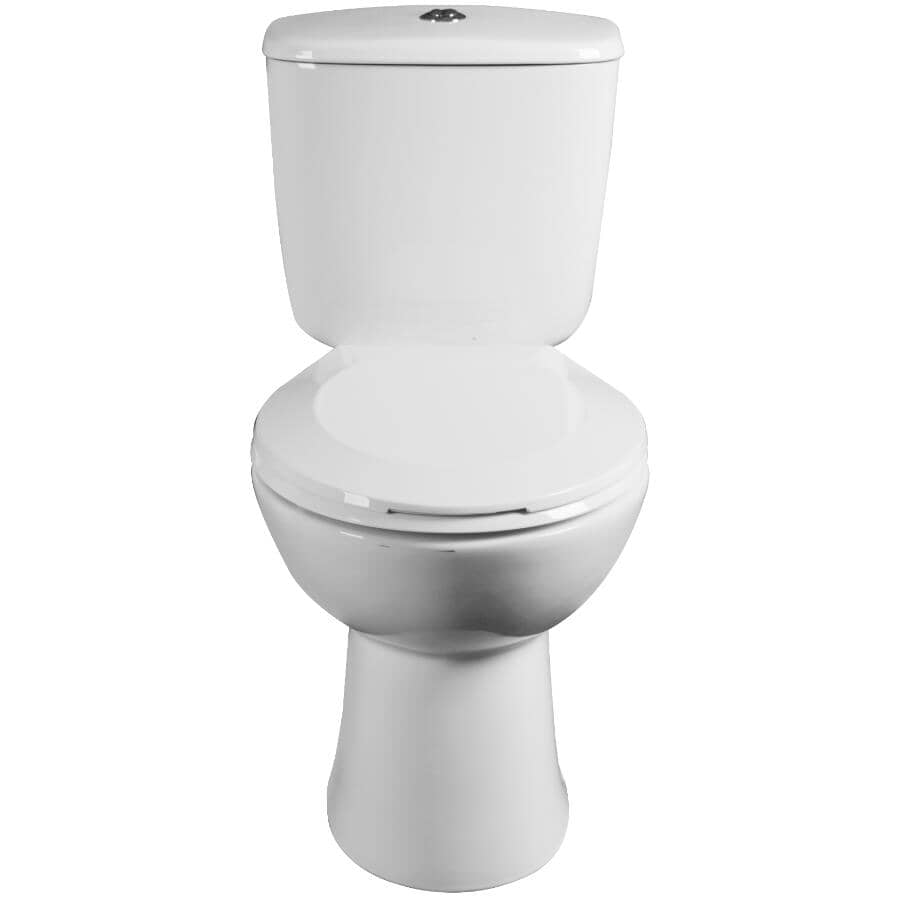 CHELINI:3 L/6 L Marriot Dual Flush Round Toilet - White