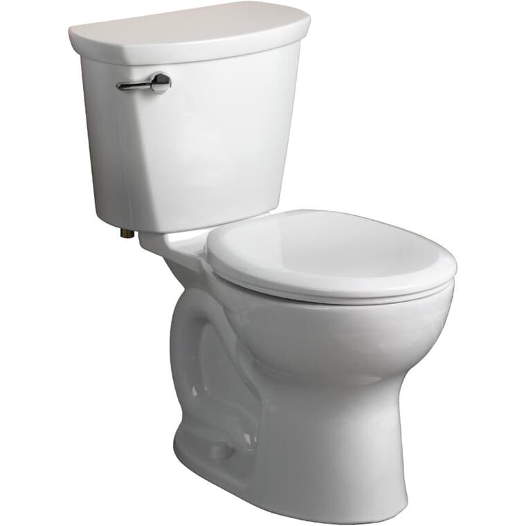 Toilette ronde Cadet Pro à haute efficacité de 4,8 L et à hauteur idéale de 16,5 po, blanc
