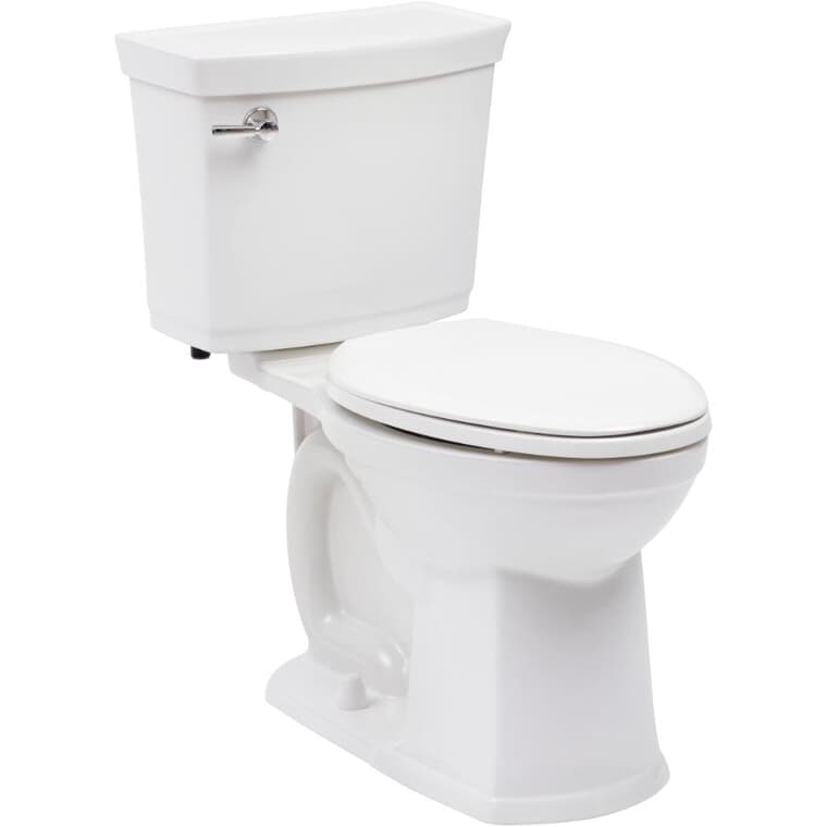 Toilette allongée Astute Vormax HET à hauteur idéale blanche de 4,8 L