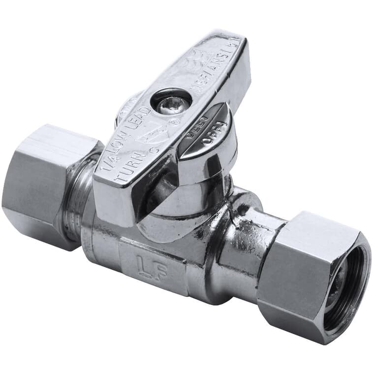 WATERLINE PRODUCTS 3/8 Compression Swivel Add-A-Stop Valve