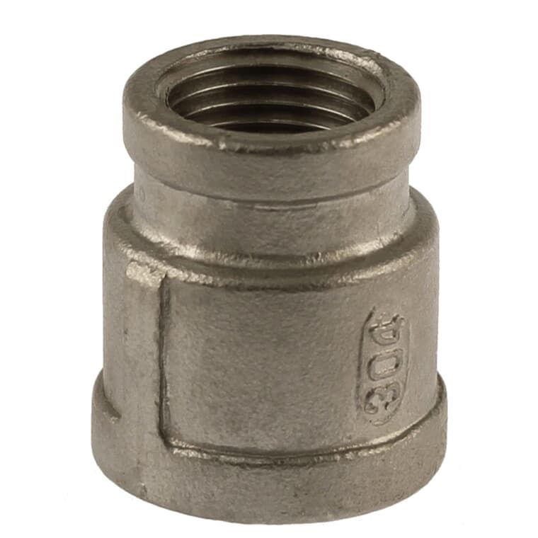 3/4" x 1/2" Stainless Steel Reducing Coupling