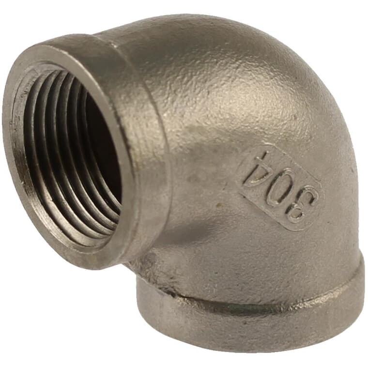 1/2" 90 Degree Stainless Steel Elbow