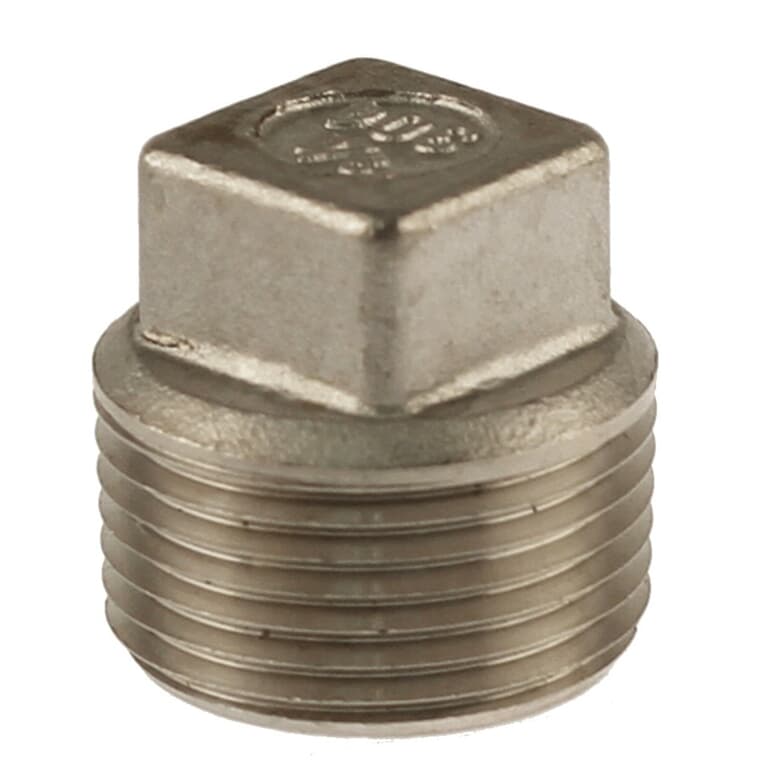 1/2" Stainless Steel Square Head Plug