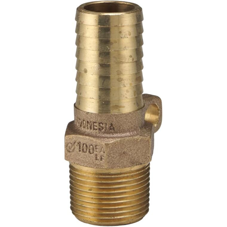 1" Insert x 1" MPT Brass Adapter with Built in Eye