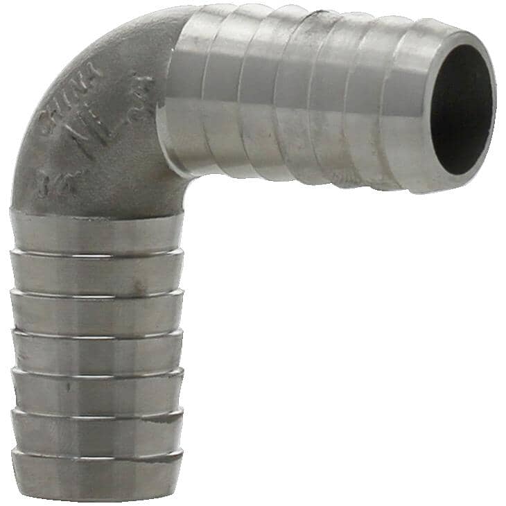 PLUMB-EEZE 3/4" 90 Degree Stainless Steel Insert Elbow | Home Hardware
