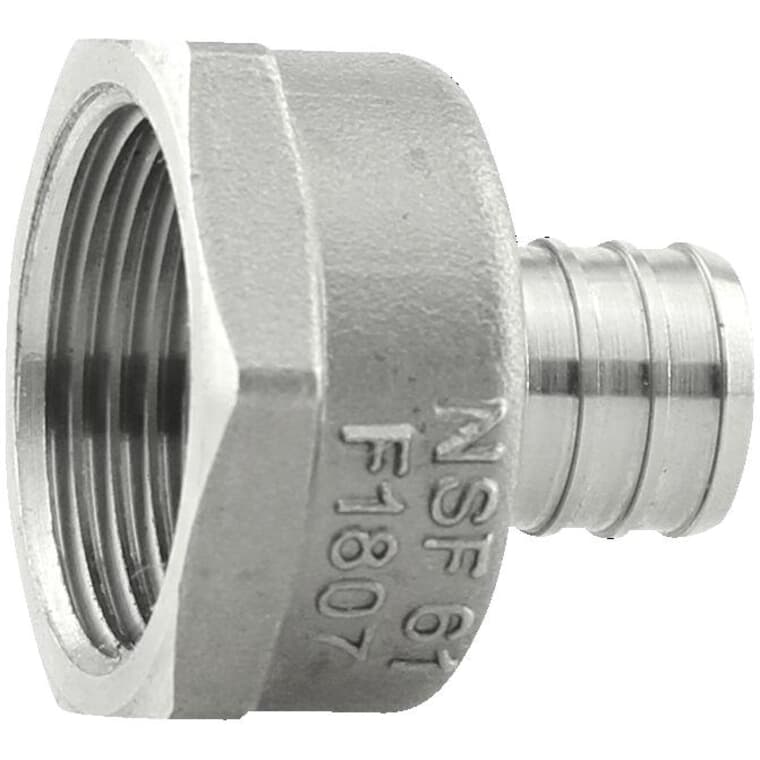 3/4" PEX  x 3/4" FPT Adapter - Stainless Steel