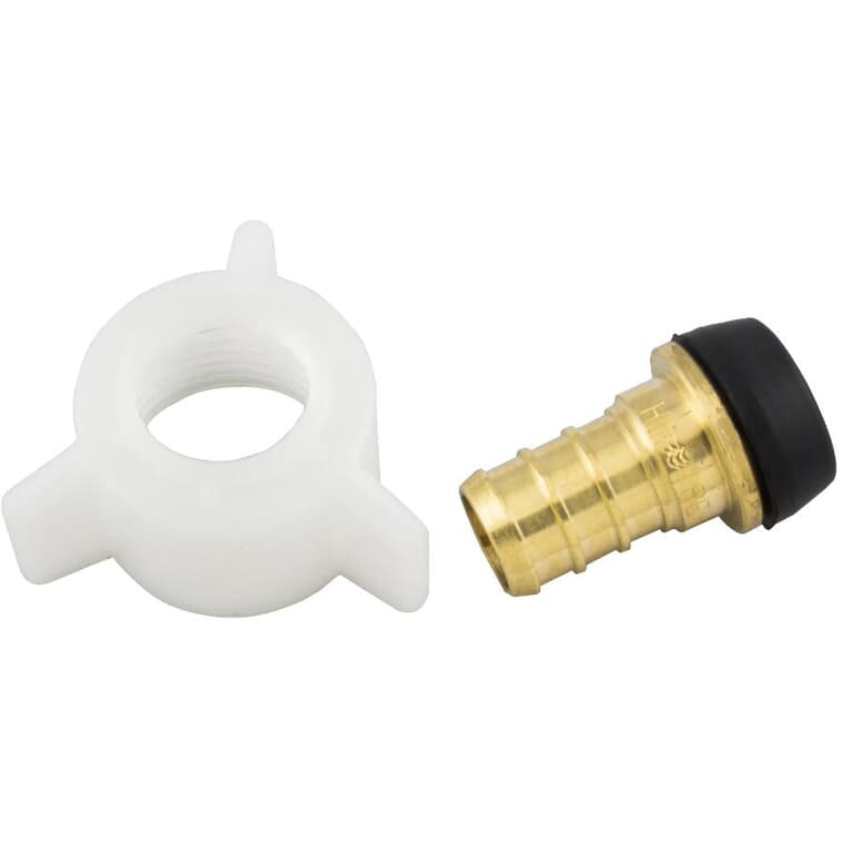 1/2" PEX  x 1/2" Swivel Faucet Connector with Plastic Nut