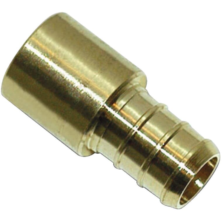 1/2" PEX  x 1/2" MPT Copper Sweat Brass Adapter