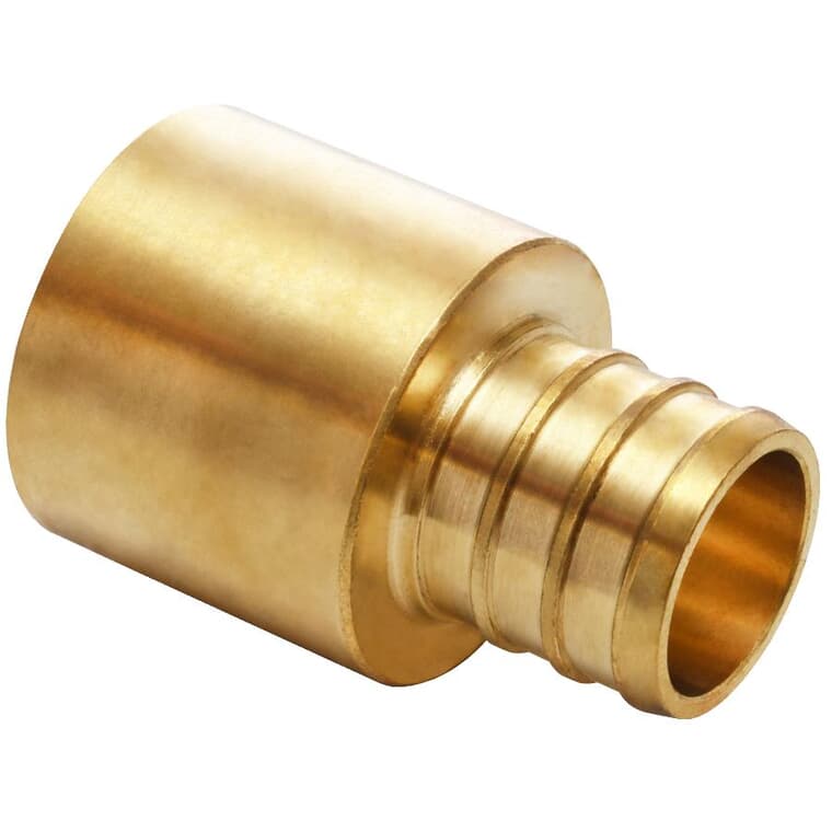 3/4" PEX  x 3/4" FPT Copper Sweat Brass Adapter