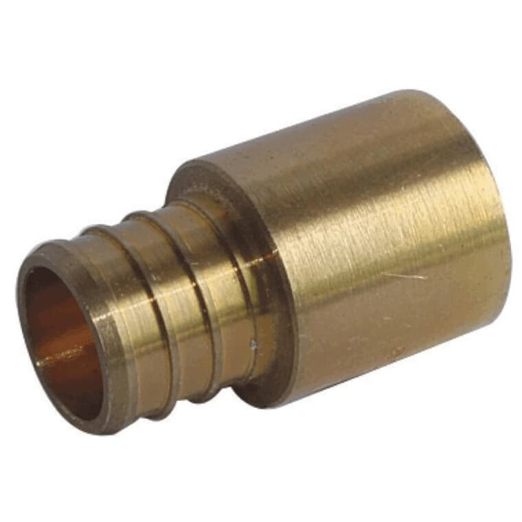 1/2" PEX  x 1/2" FPT Sweat Brass Adapters - 25 Pack