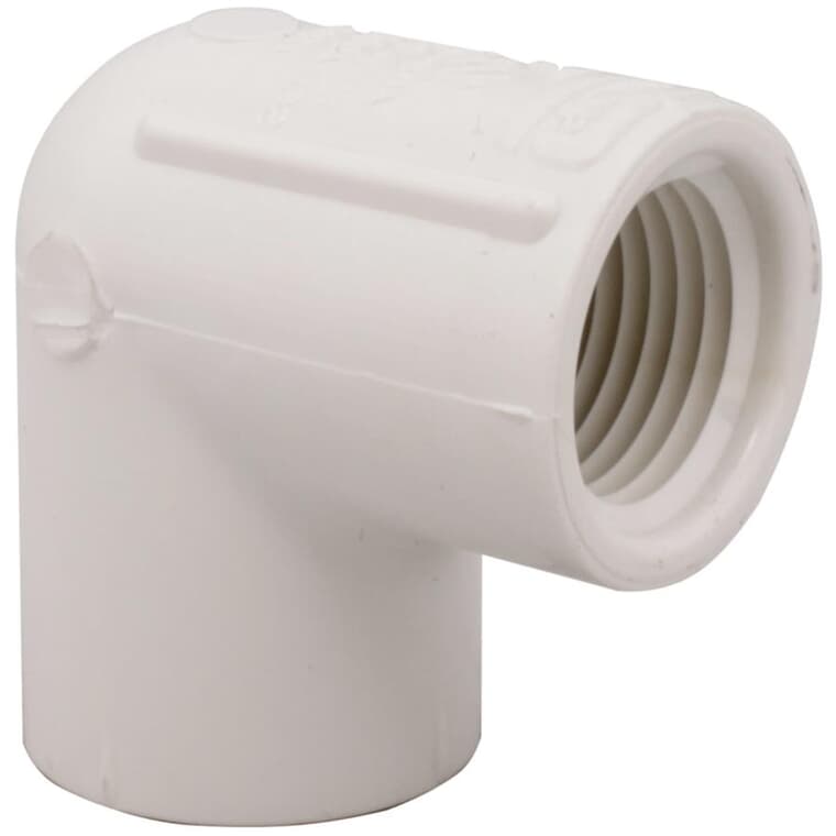 Schedule 40 1/2" FPT PVC 90 Degree Elbow