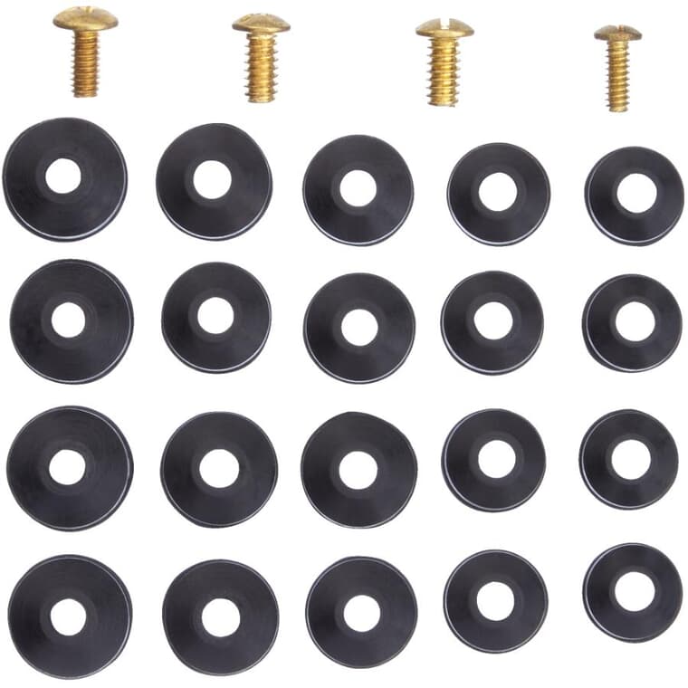 Bevelled Faucet Washers - Assorted Sizes, 20 Pack