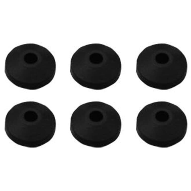 1/4" Large Bevelled Faucet Washers - 6 Pack