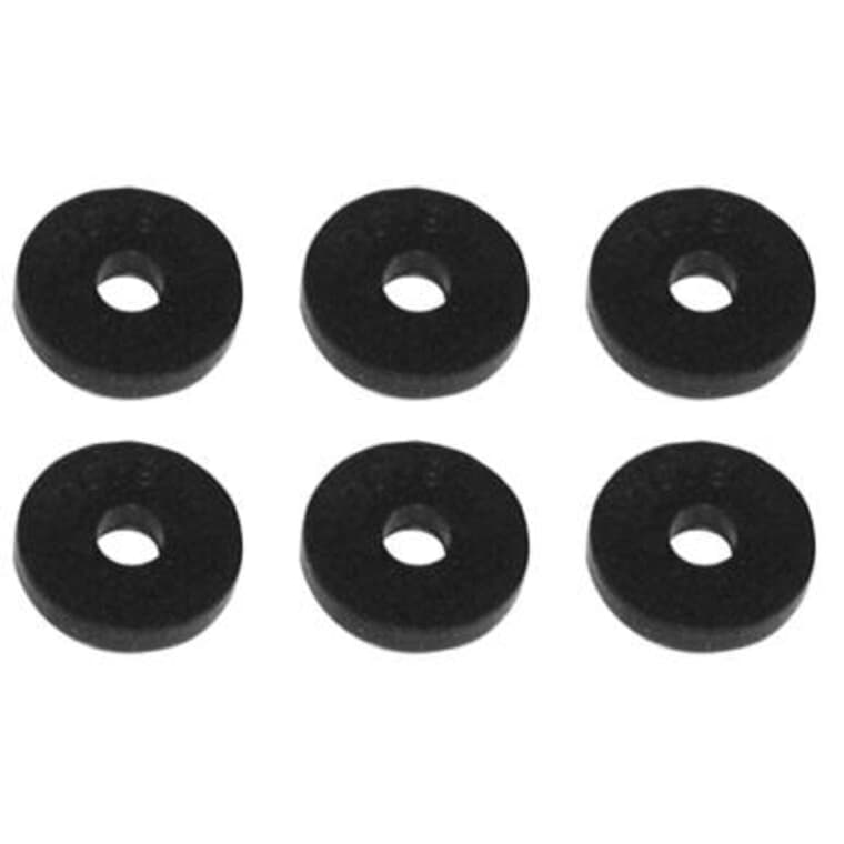 3/8" Large Flat Faucet Washers - 6 Pack