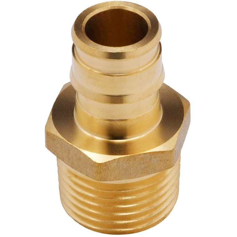 3/4" MPT x 3/4" Cold Expansion PEX Brass Adapter