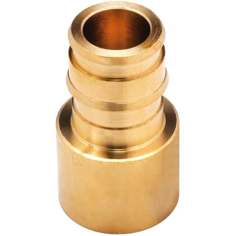 1/2" FPT Sweat x 1/2" Cold Expansion PEX Brass Adapter