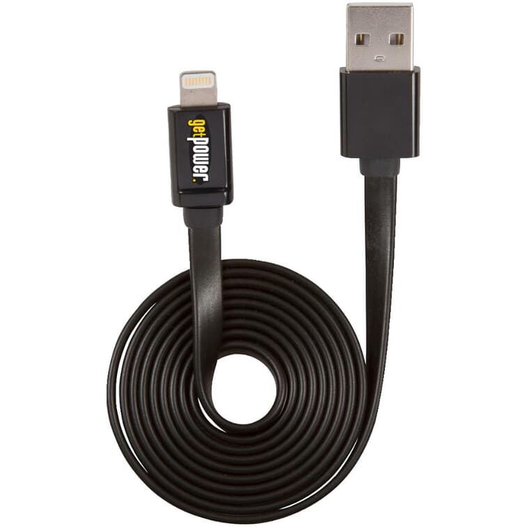 3' Certified Charge/Sync USB Lightning Cable, Assorted Colours