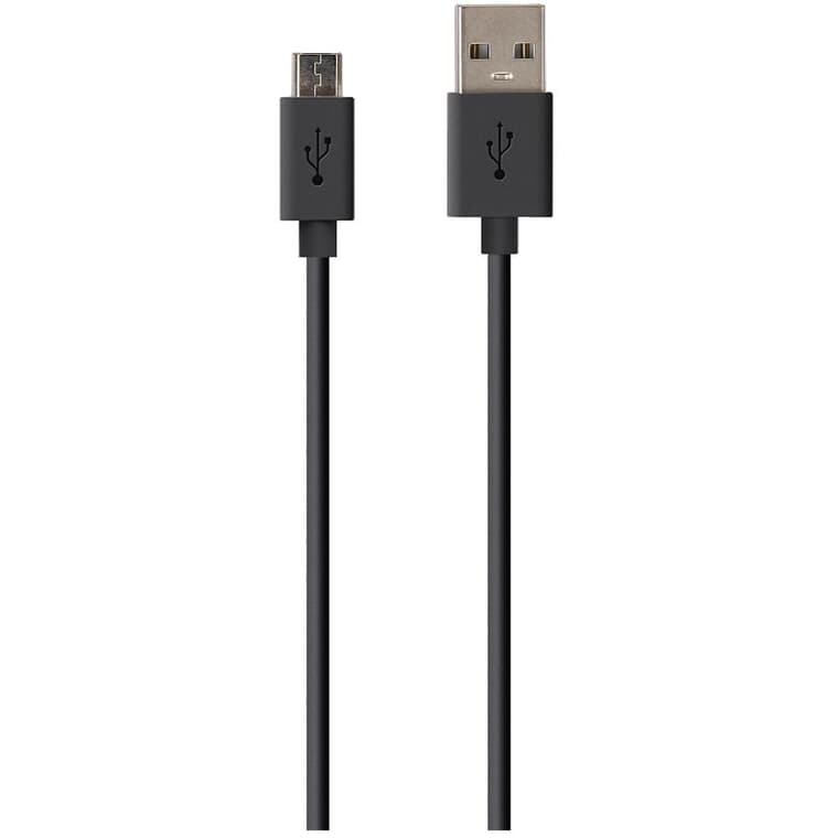 0.9 m / 3' USB Charge & Sync Cable - Black
