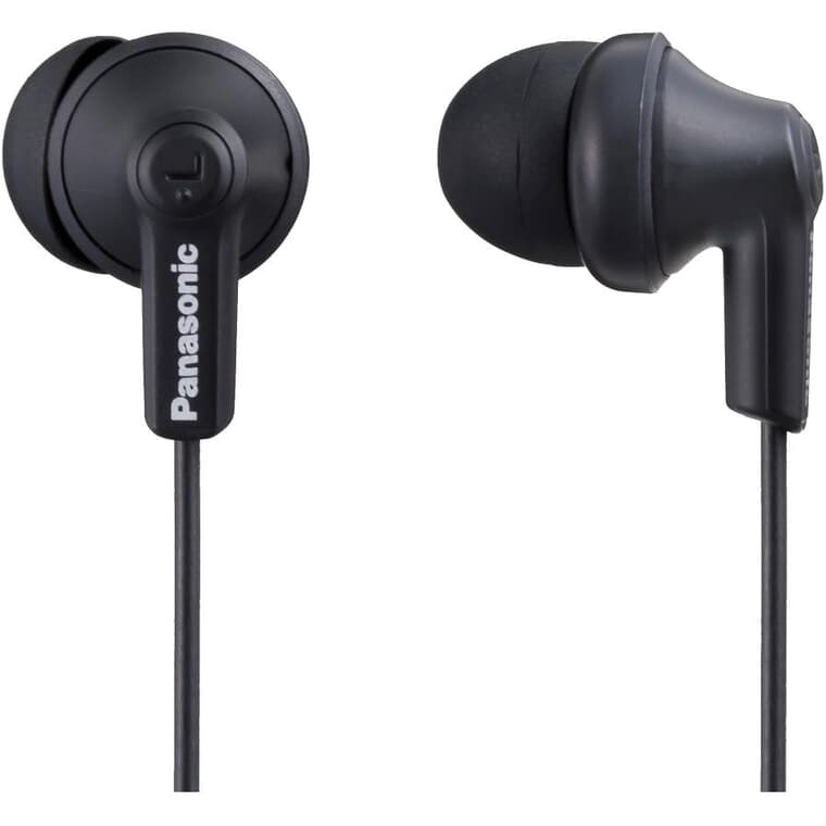 Ergofit Noise Isolating Earbud Headphones - Black