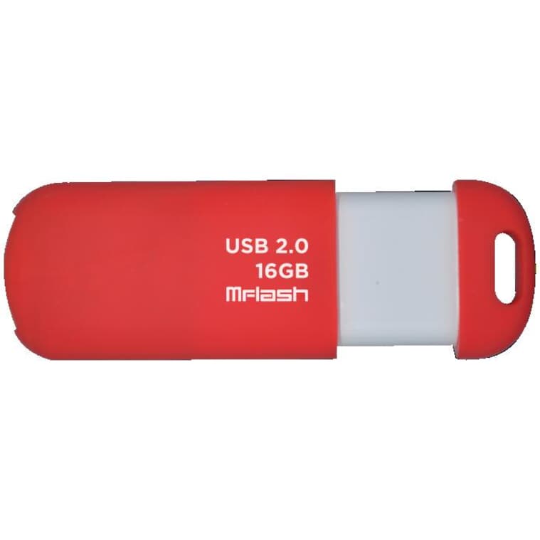 Clé USB rouge à mémoire flash de 16 Go