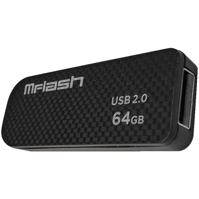 Carbon Fibre 64GB USB 2.0 Flash Drive