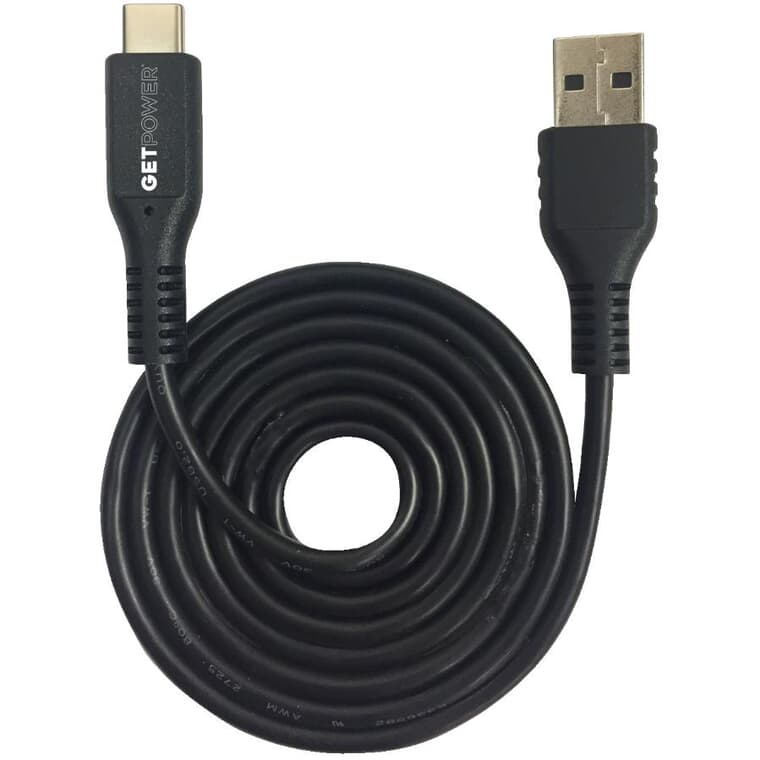 USB-C Charge & Sync Cable - 3', Assorted Colours