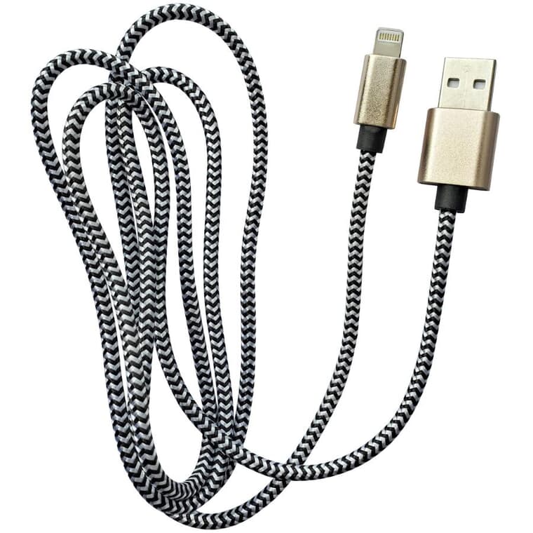 3.8' / 1.2 m Super Tough Sync & Charge Lightning Cable - for iPhone, iPod & iPad