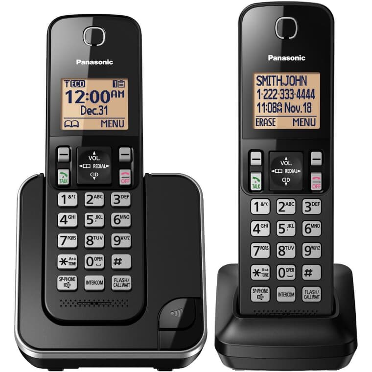 2 Pack Dect 6.0 Cordless Phones, with Caller Identification