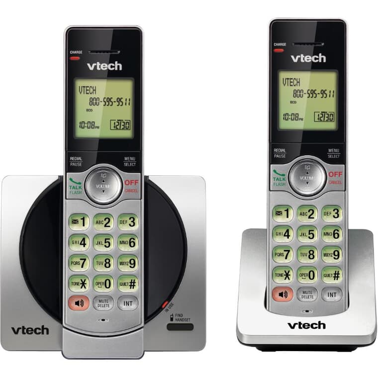 2 Pack Dect 6.0 Cordless Phones, with Caller Identification