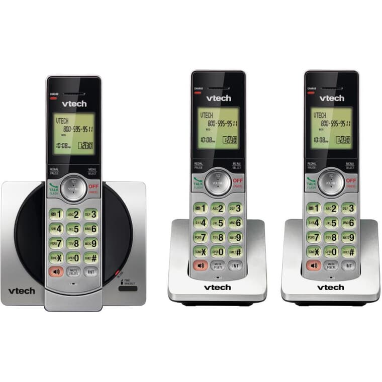 3 Pack Dect 6.0 Cordless Phones, with Caller Identification
