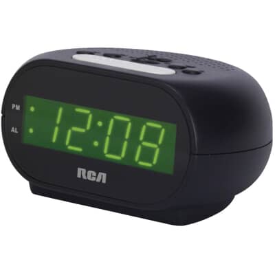 Rca Black Alarm Clock Home Hardware, Black Alarm Clock