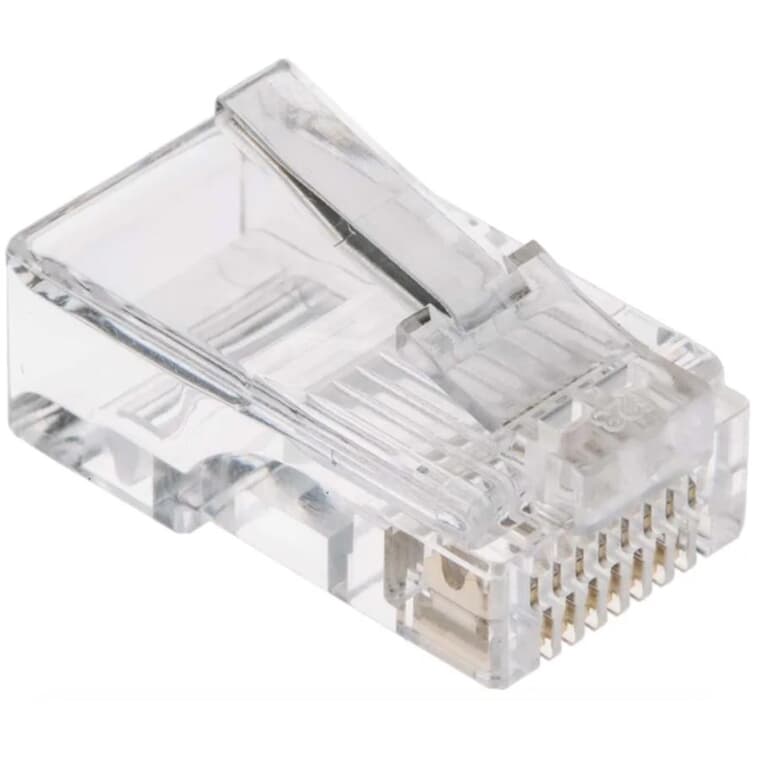 Paquet de 50 connecteurs multibrins standard Cat5e/RJ45