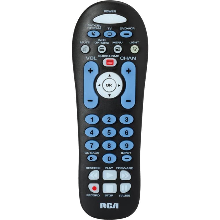 3 Device Universal Remote Control - Batteries Included