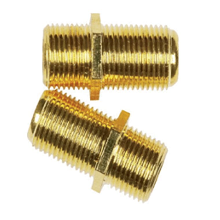 In-Line Feed Couplers - for RG6 & RG56, 2 Pack