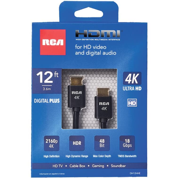 Câble HDMI numérique Plus de 3,6 m/12 pi