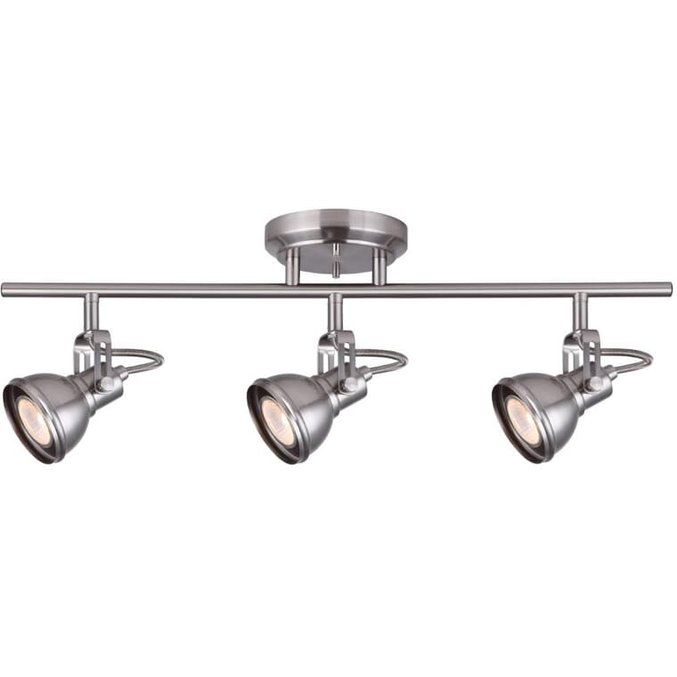 Polo 3 Light Track Light Fixture - Brushed Nickel