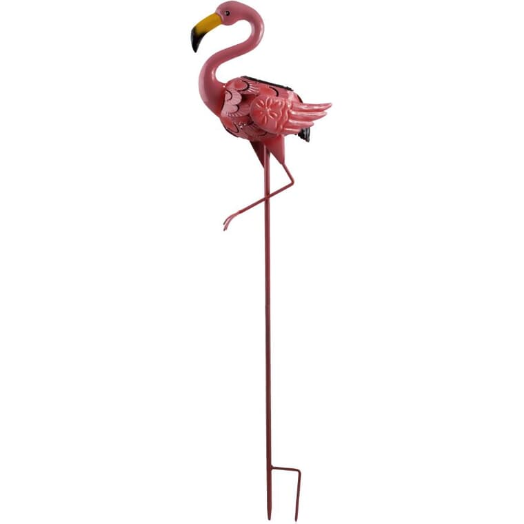 Flamingo Solar Garden Stake Light - Metal, 36"