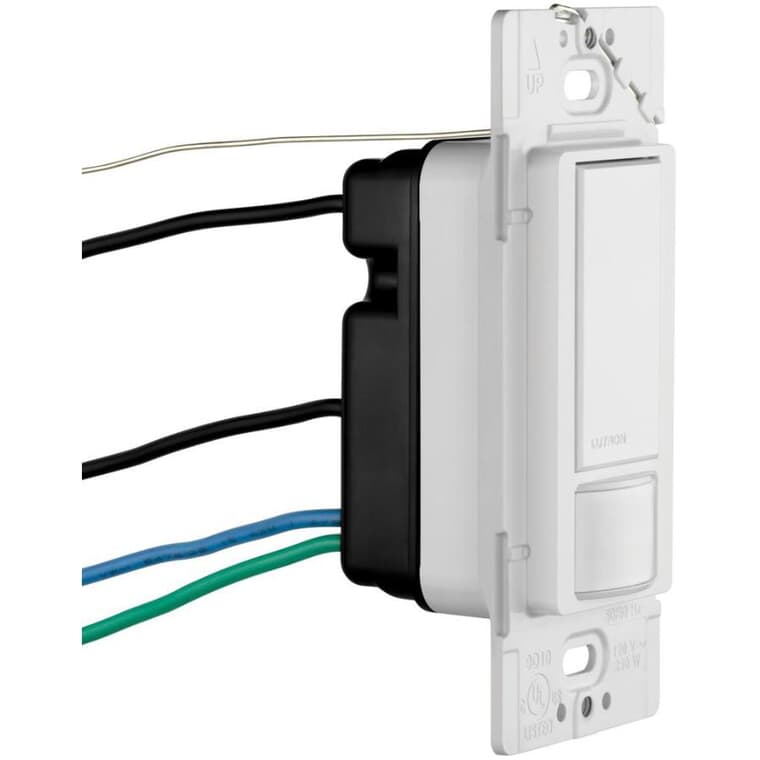 Single Pole or Three Way Occupancy Sensor Switch with Timer for Large Room