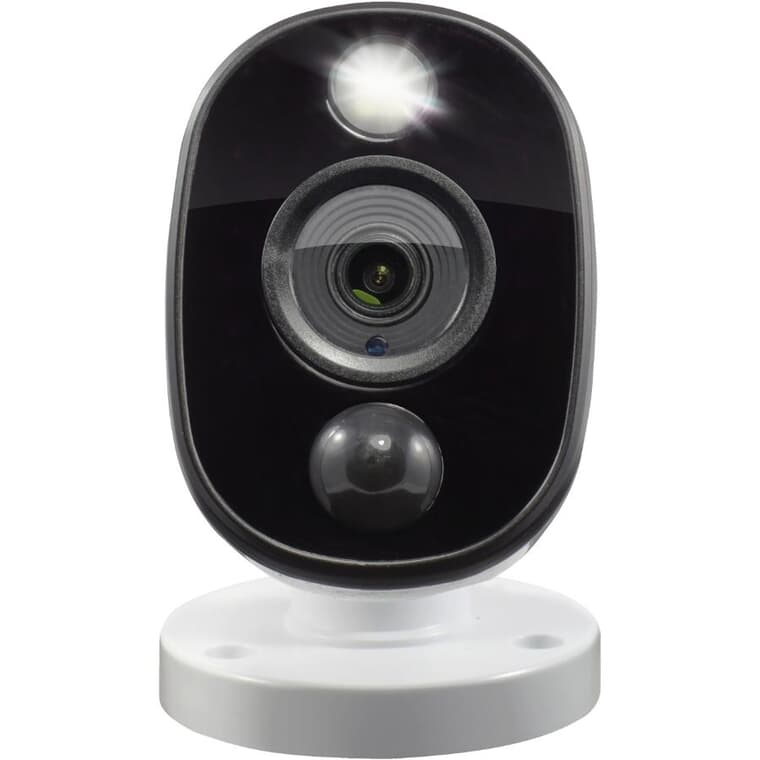 Caméra de sécurité extérieure à capteur thermique de 1080p, blanc