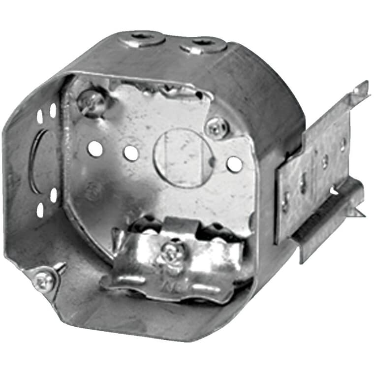 2-1/8" Octagon Wiring Box with Bracket