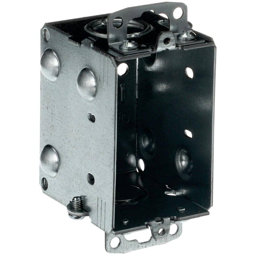 IBERVILLE 2-1/2" Gangable Device Box with Concentric Conduit Knockouts ...