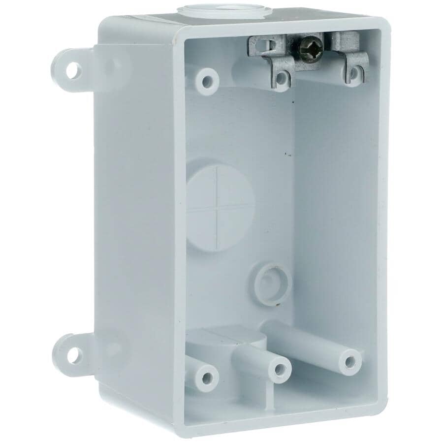 CARLON White Weatherproof Rectangular T-Box | Home Hardware