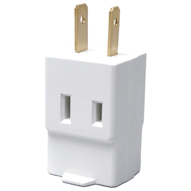 3 Outlet 2 Wire White Vinyl Cube Wall Tap