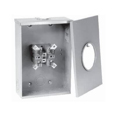 Microlectric 200 Amp Single Phase Overhead Underground Meter Socket With Hub Opening Home Hardware