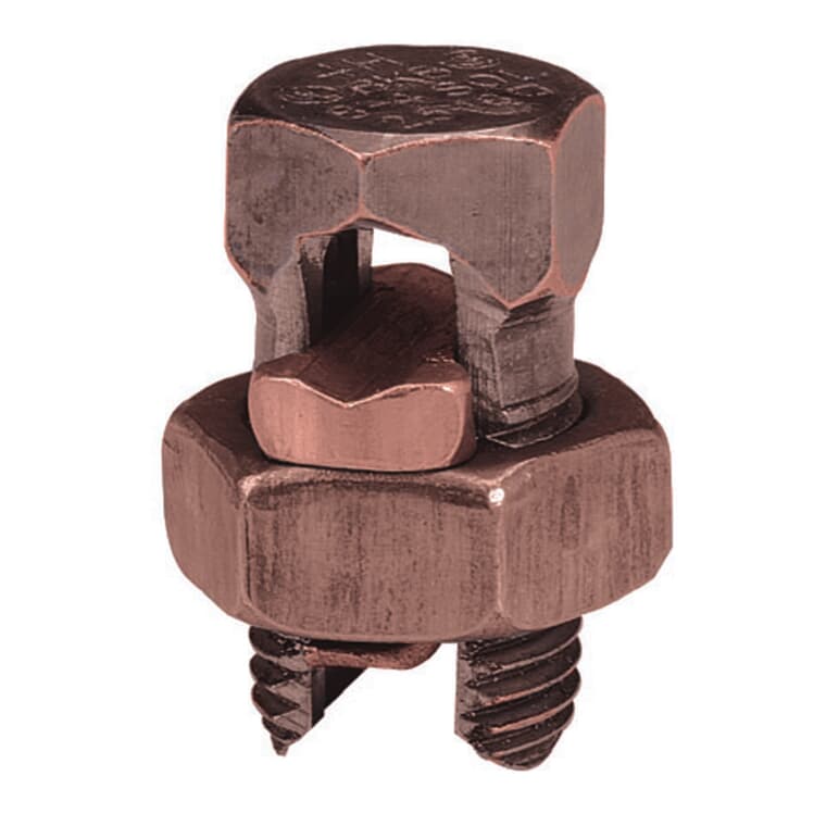 Connecteur étamé à boulon fendu en bronze, format 2-6