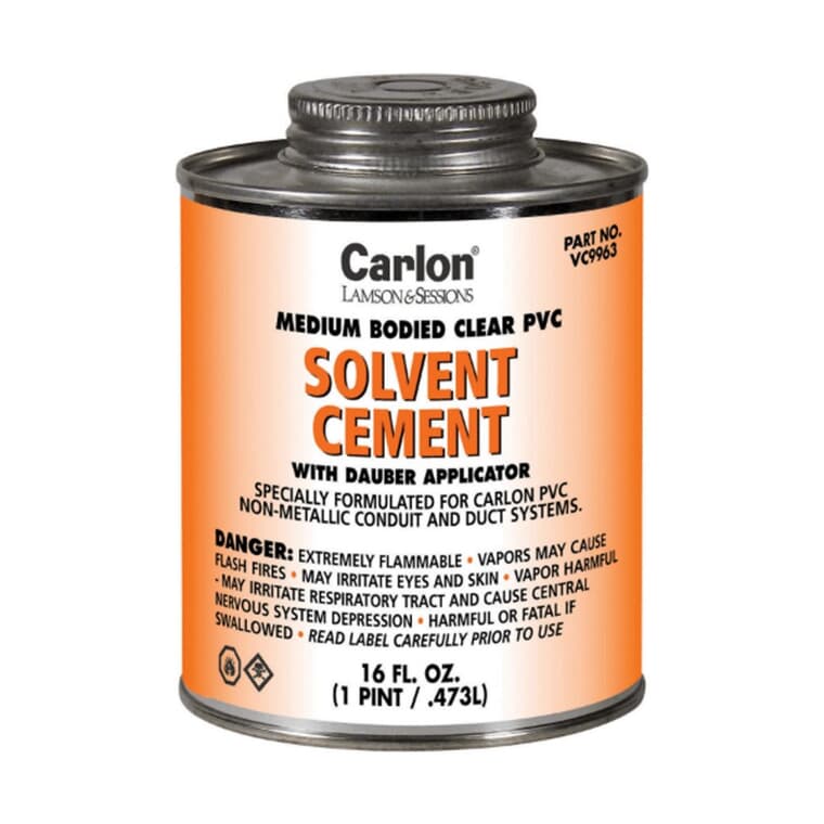 Medium-Bodied Clear Solvent Cement - 473 ml