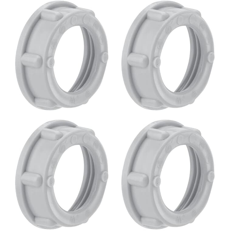 1/2" Insulated Plastic Bushings - 4 Pack